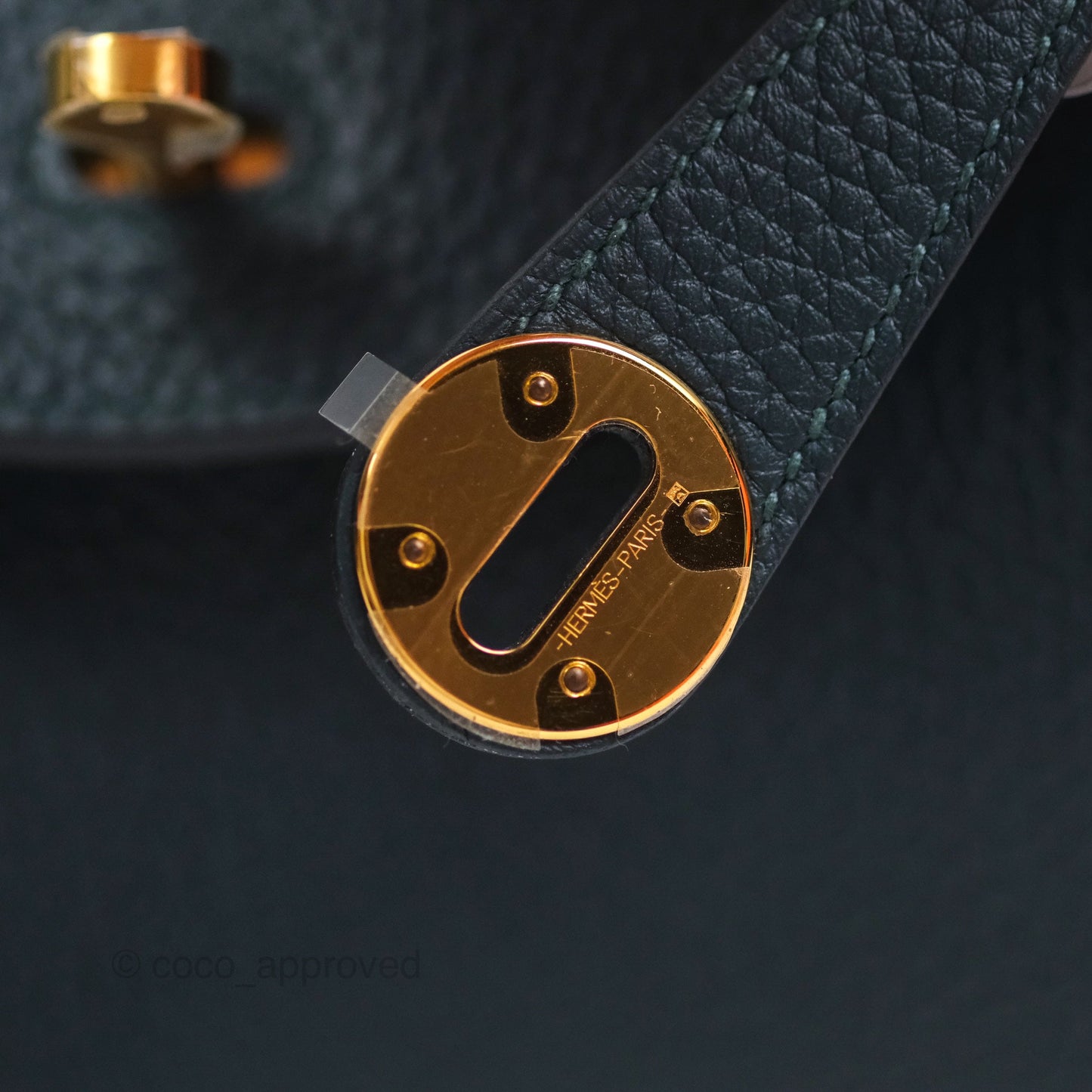 Hermès Lindy 26 Vert Cypress 6O Clemence Gold Hardware