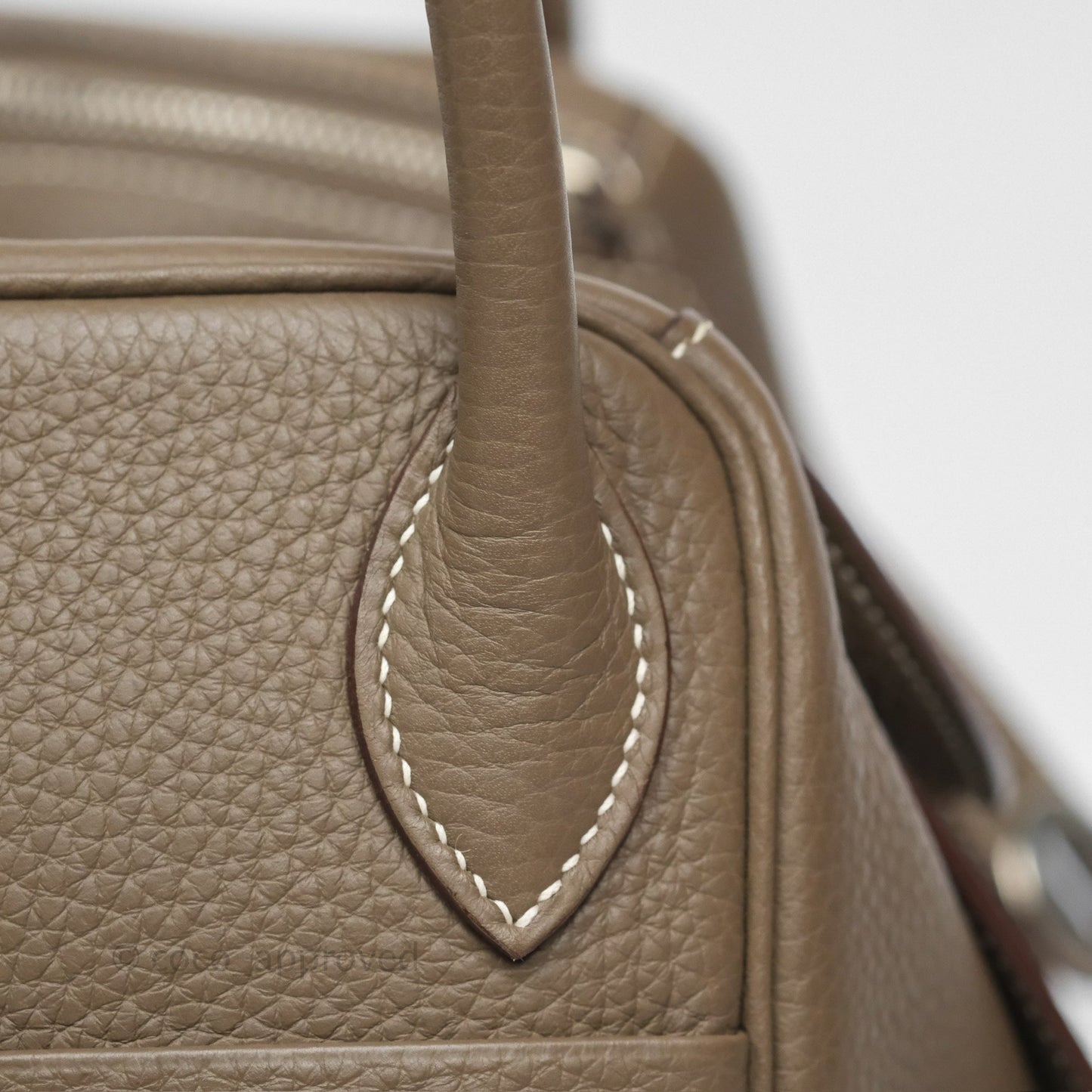 Hermès Lindy 30 Etoupe 18 Clemence Palladium Hardware