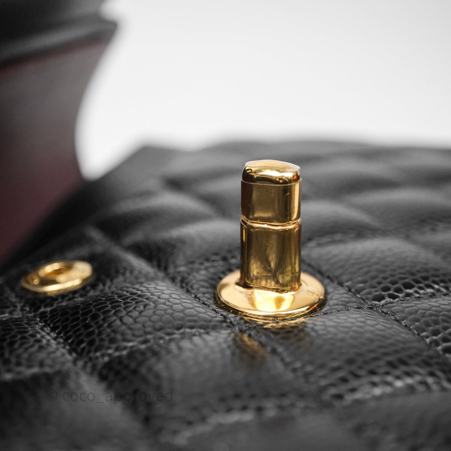 Chanel Small Classic Flap Quilted Black Caviar Gold Hardware