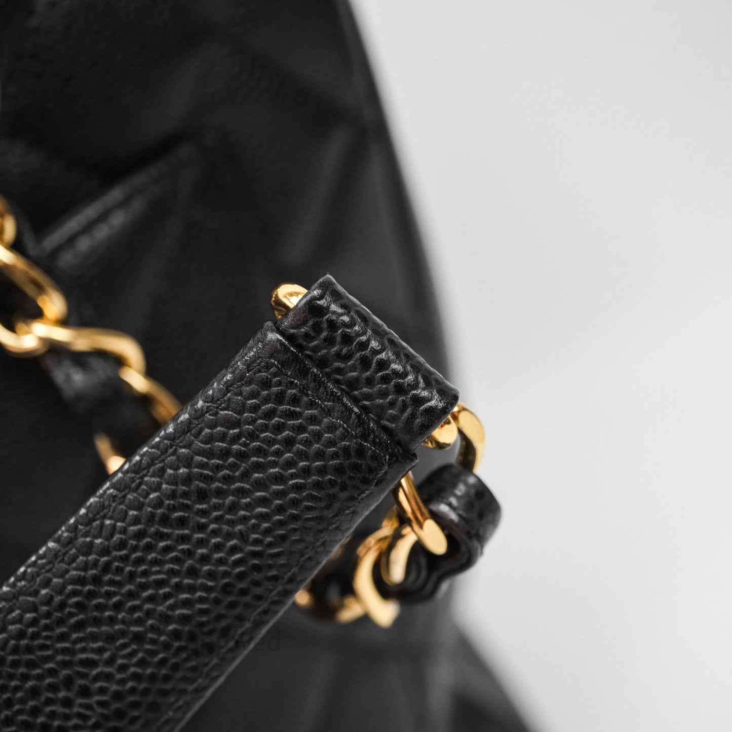Chanel GST Black Caviar Gold Hardware