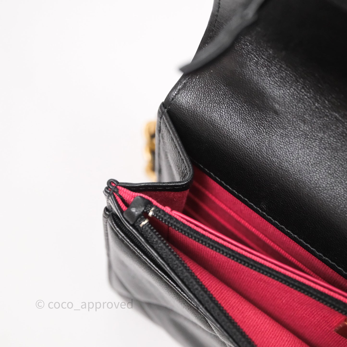 Chanel 19 Wallet on Chain WOC Black Mixed Hardware