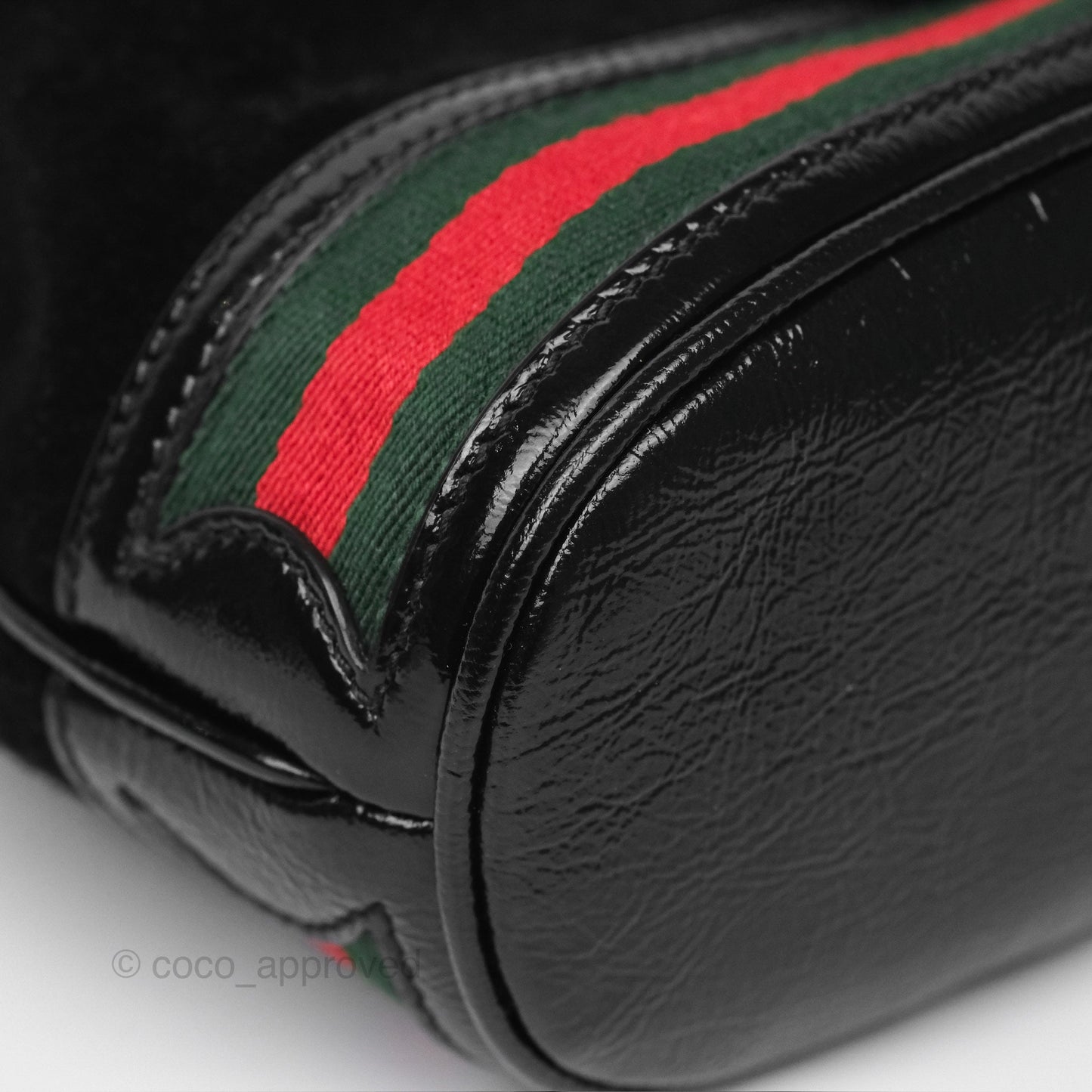 Gucci Small Ophidia Bucket Bag Black Suede