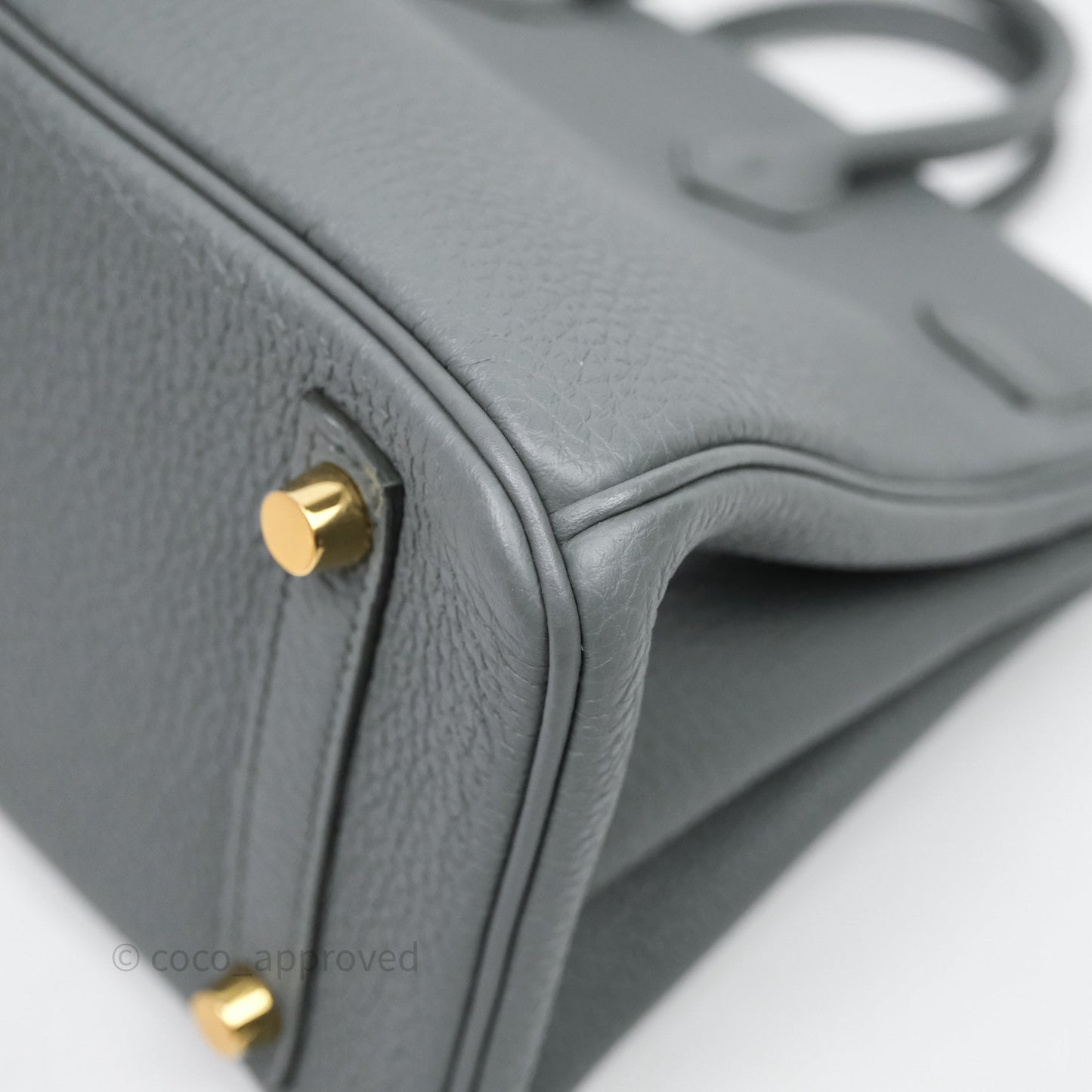 Hermes Birkin 25 Vert Amande Togo Gold Hardware