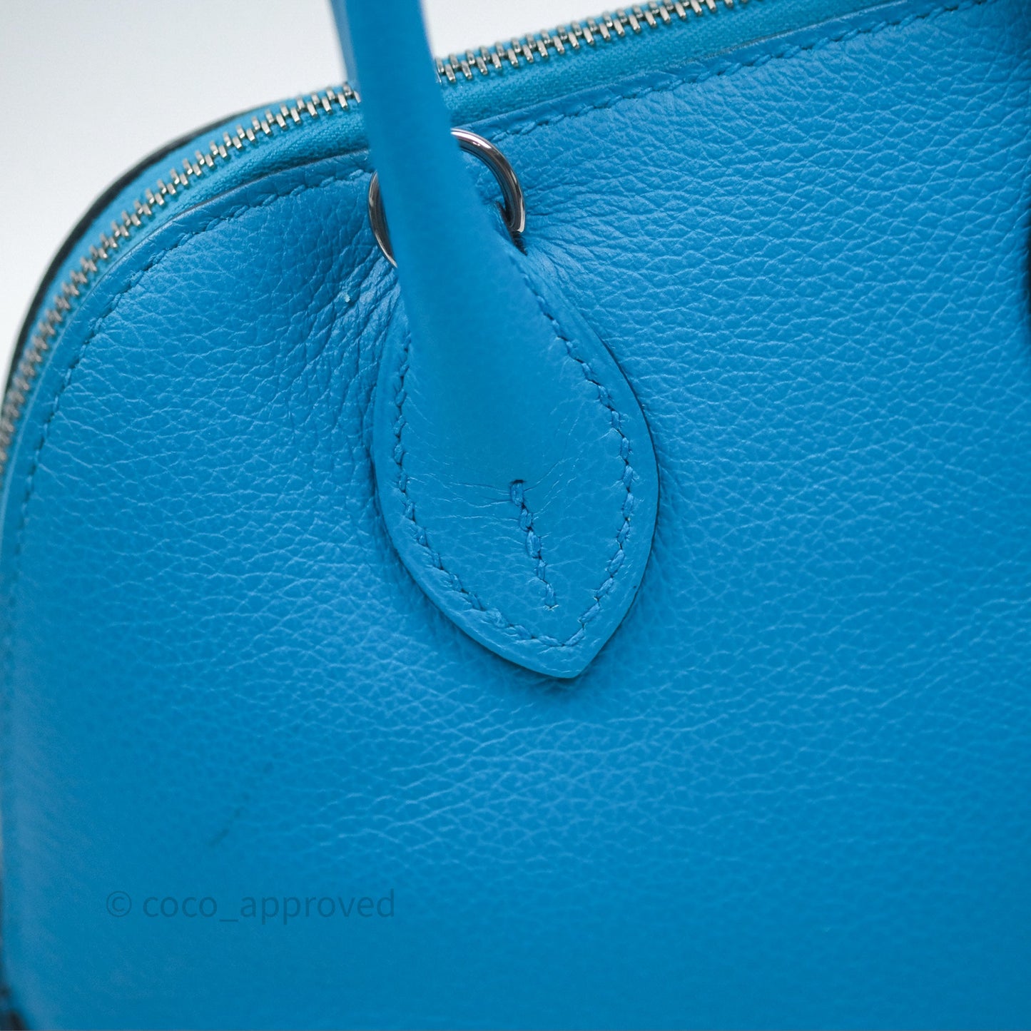 Hermès Bolide Mini 1923 Bleu Frida 0F/ Rose Mexico 0D Evercolor Palladium Hardware