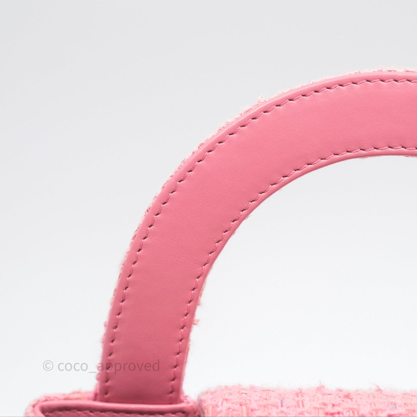 Chanel Kelly Bag Pink Tweed Aged Gold Hardware