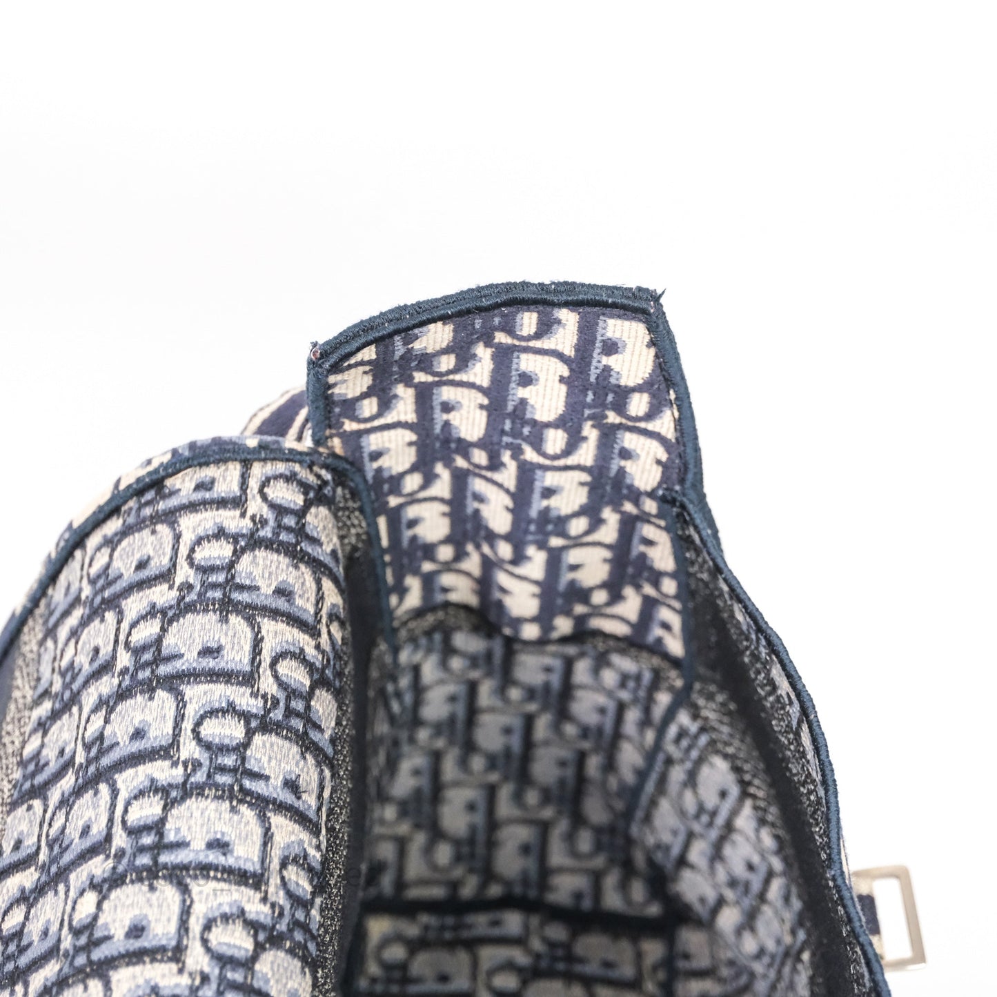 Christian Dior Medium DiorCamp Messenger Bag Oblique Embroidery Blue