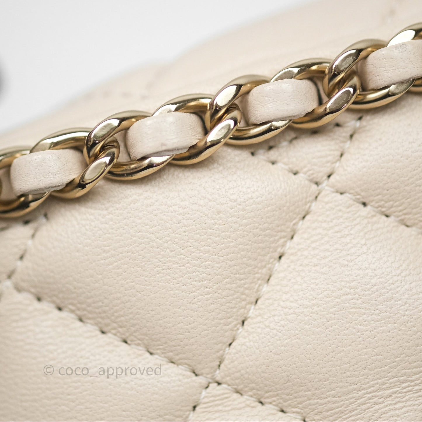Chanel Small Hobo Bag Light Beige Lambskin Gold Hardware 23P