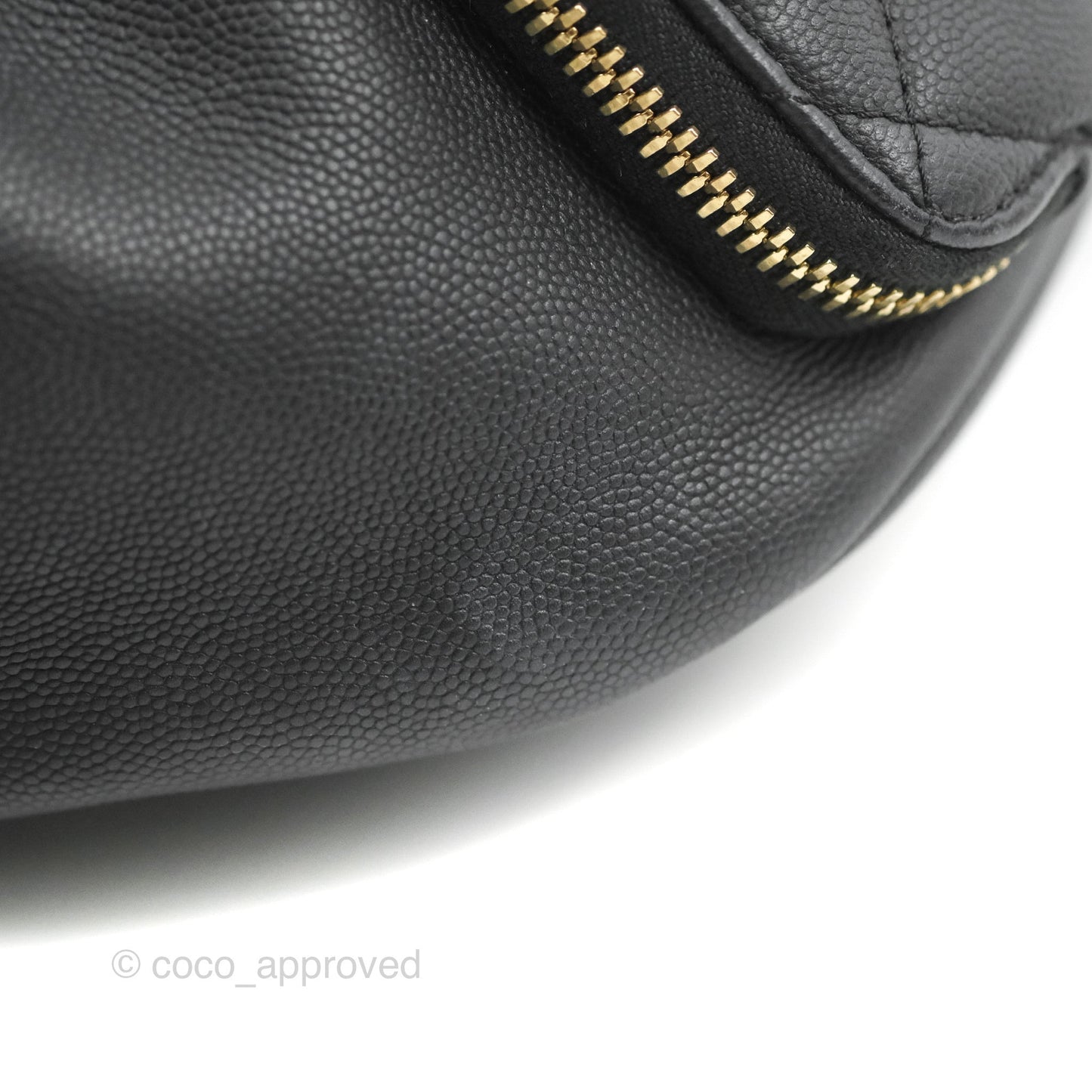 Chanel Quilted Business Affinity Backpack Black Caviar Gold Hardware