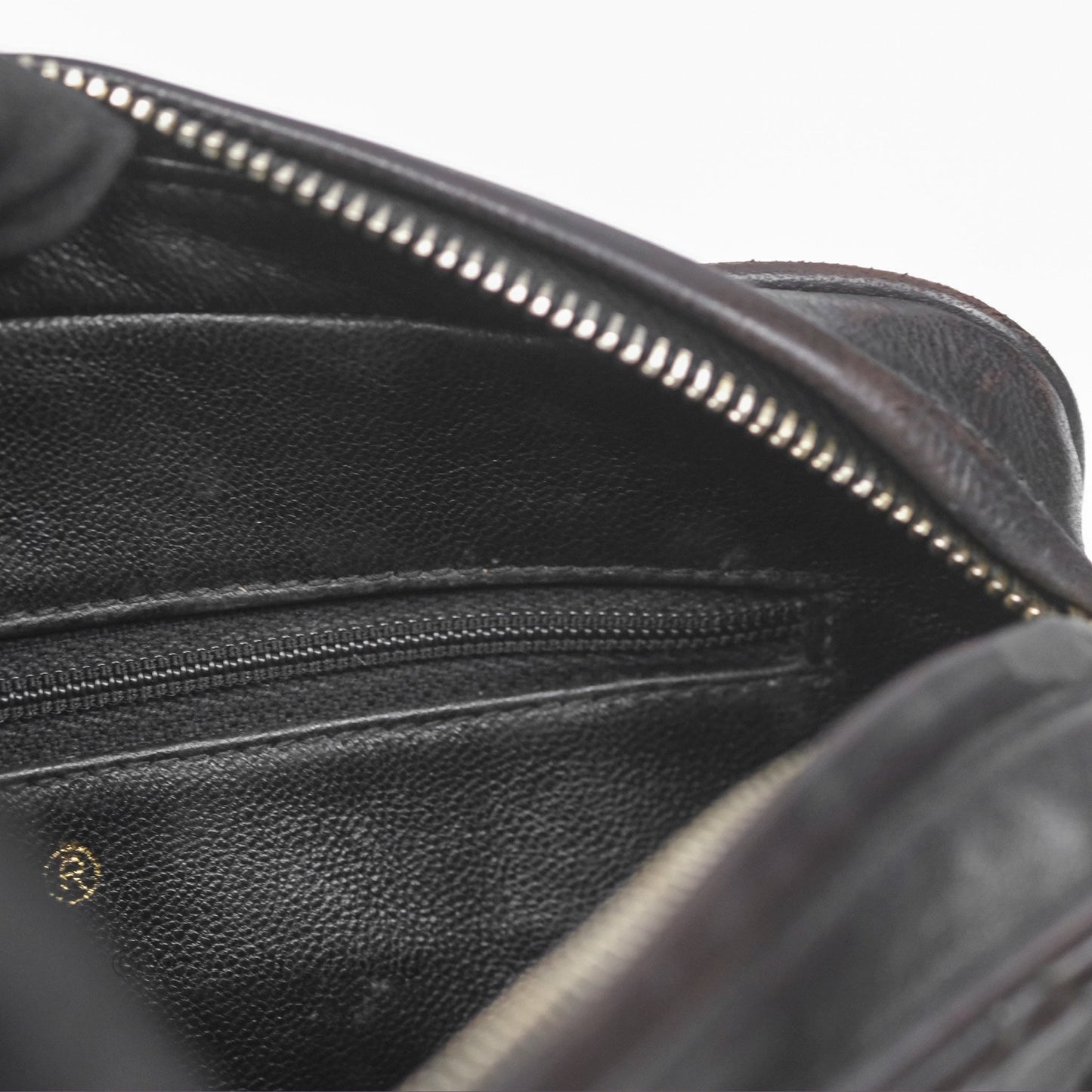 Chanel Vintage Small Camera Bag Black Lambskin Gold Hardware