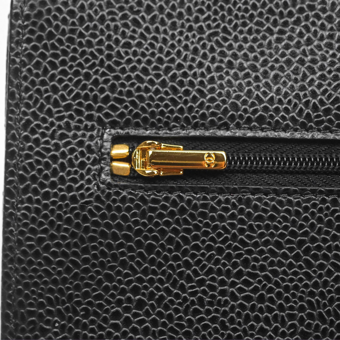 Chanel Classic Wallet On Chain WOC Quilted Black Caviar Gold Hardware