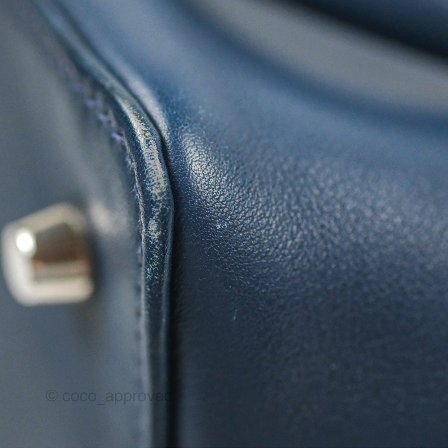 Hermès ToolBox 20 Navy Swift Palladium Hardware