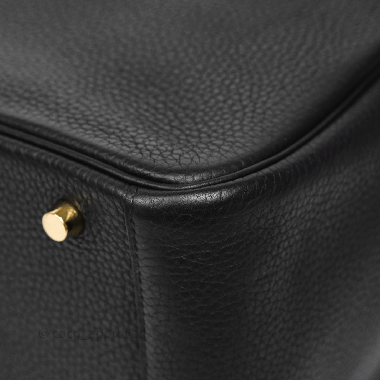 Hermès Lindy 30 Black Noir 89 Clemence Gold Hardware