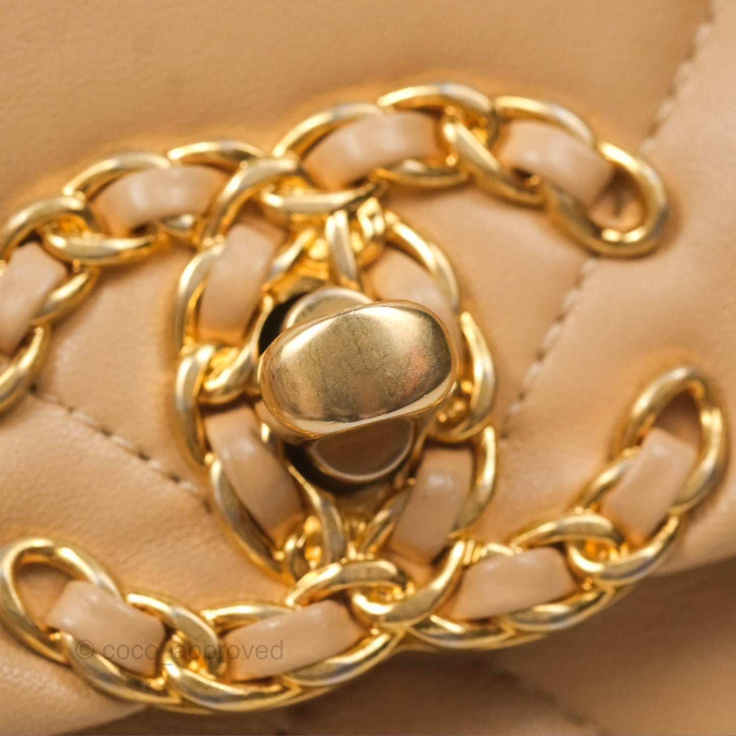 Chanel 19 Small Beige Mixed Hardware