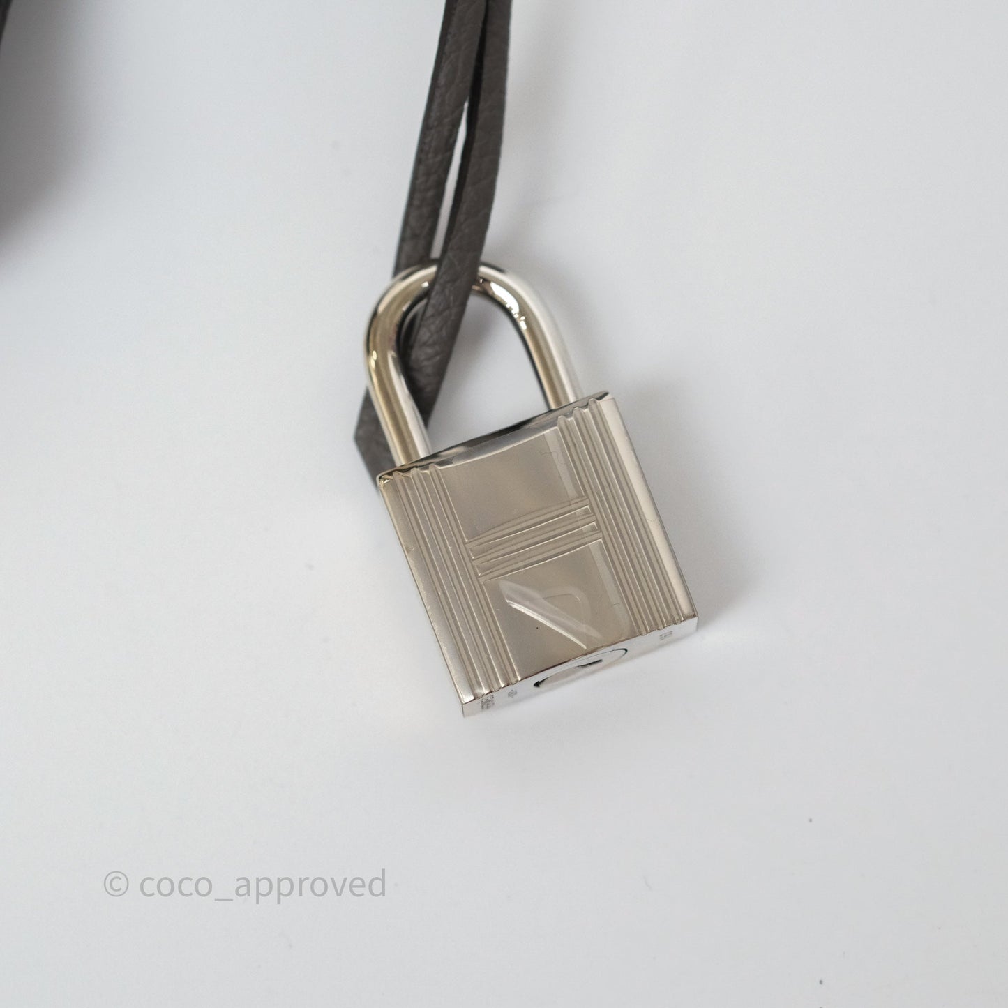 Hermès Birkin 25 Retourne Gris Etain 8F Togo Palladium Hardware