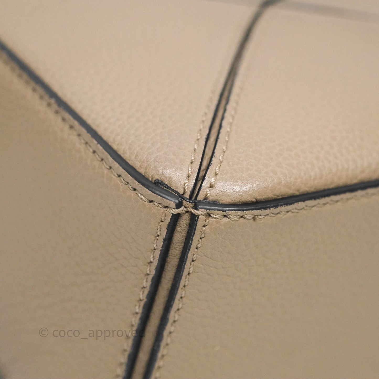 Loewe Mini Puzzle Bag Beige Calfskin