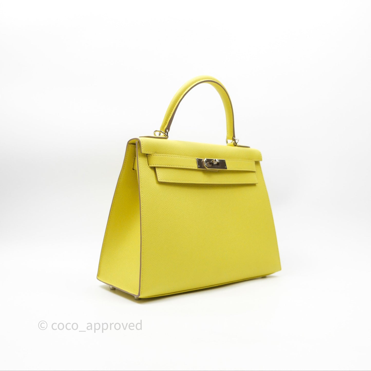 Hermès Kelly 28 Lime 9R Epsom Palladium Hardware
