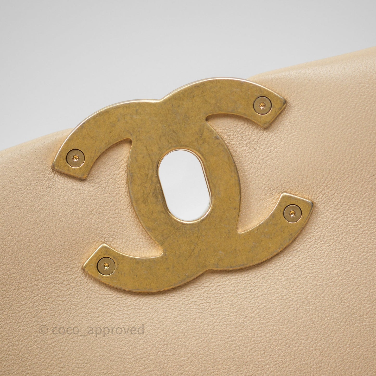 Chanel 19 Small Beige Mixed Hardware