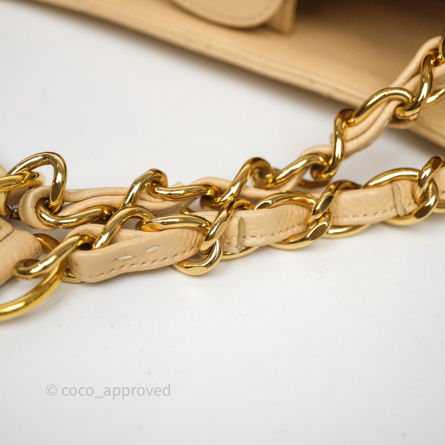 Chanel PST Tote Beige Caviar Gold Hardware