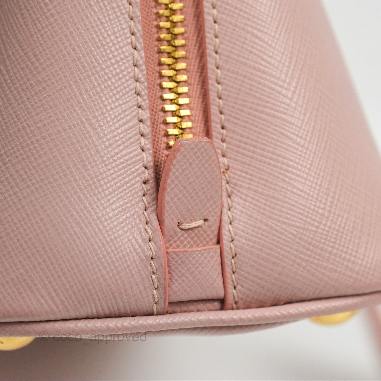Prada Small Promenade Bag Saffiano Lux Light Pink