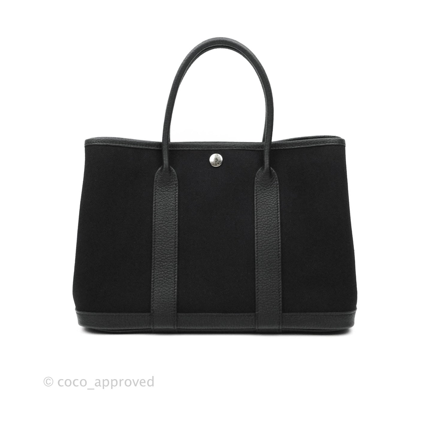 Hermès Garden Party 30 Canvas Black
