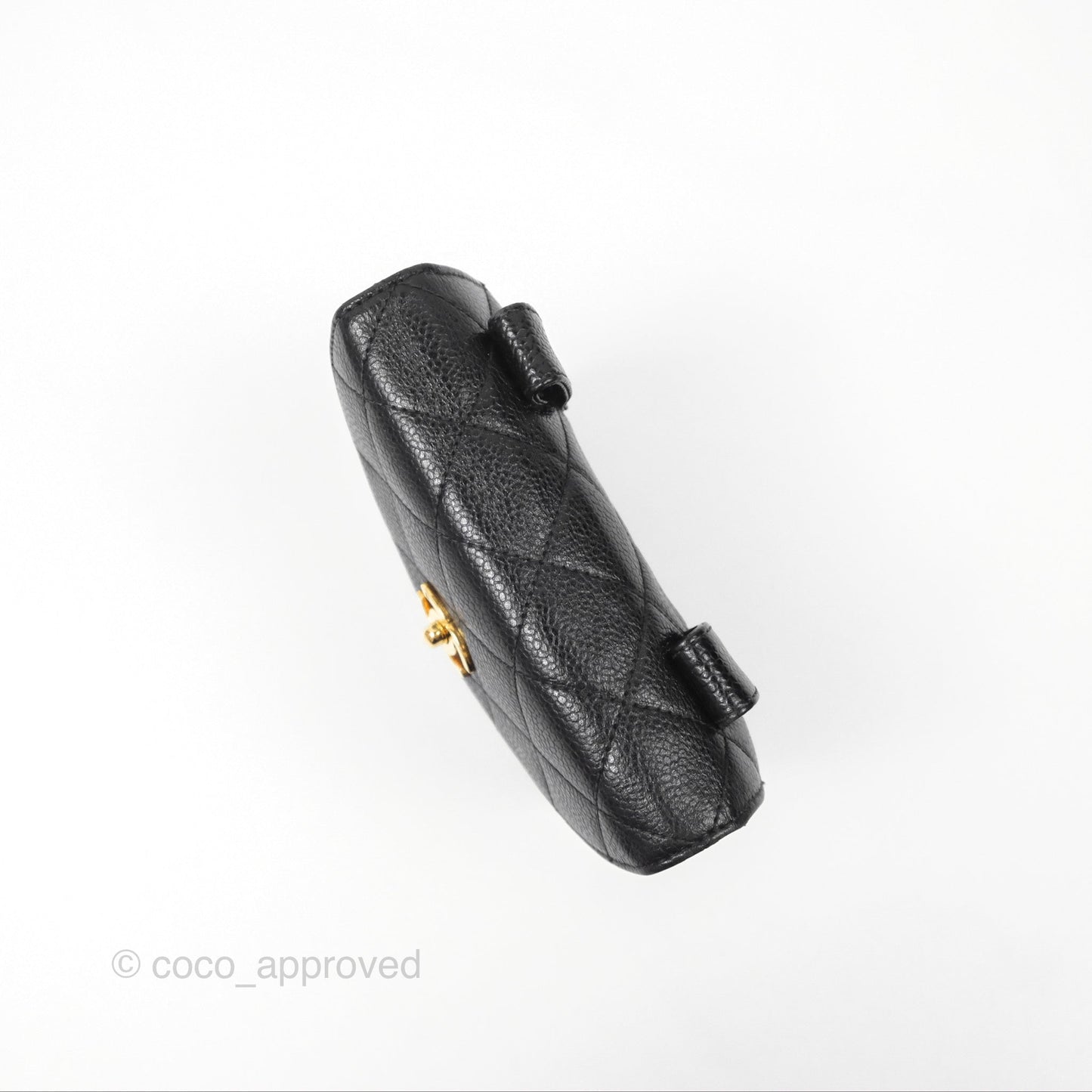 Chanel Vintage Belt Bag Black Caviar 24K Gold Hardware
