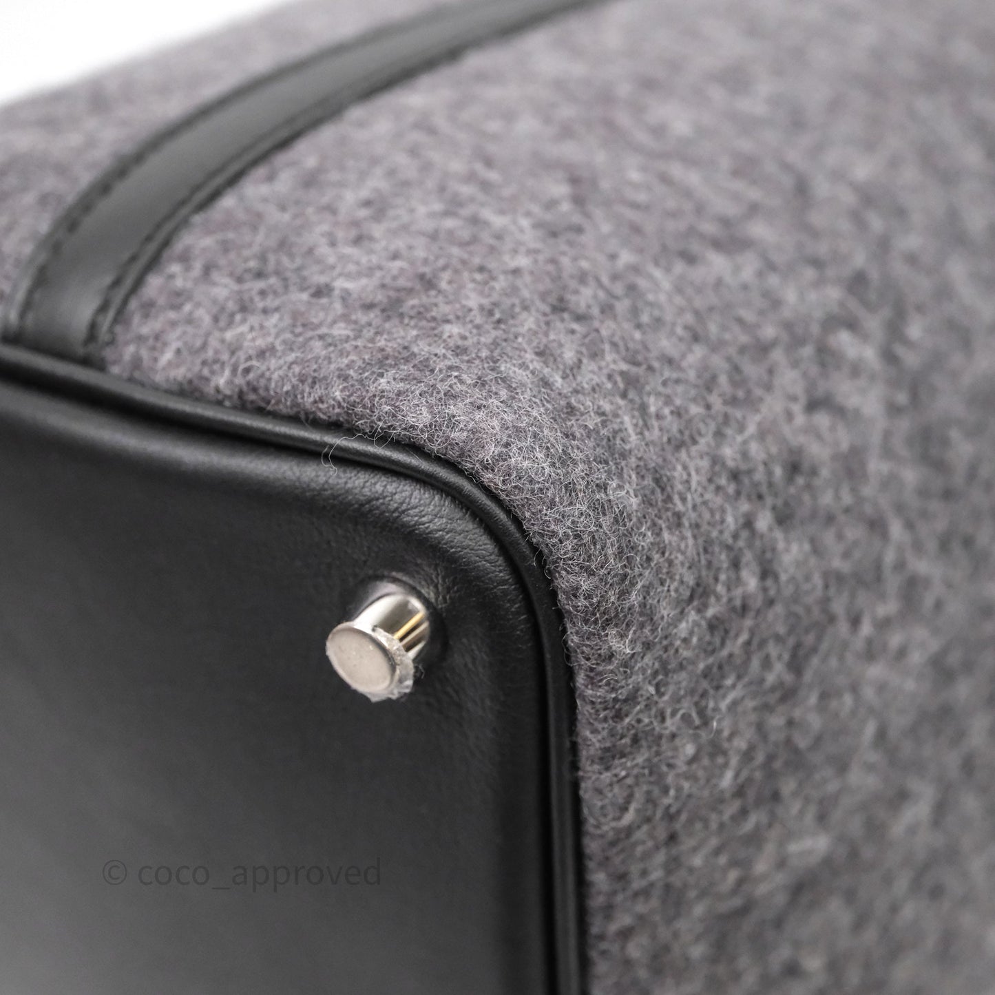 Hermes Picotin 18 Wool Gris Palladium Hardware