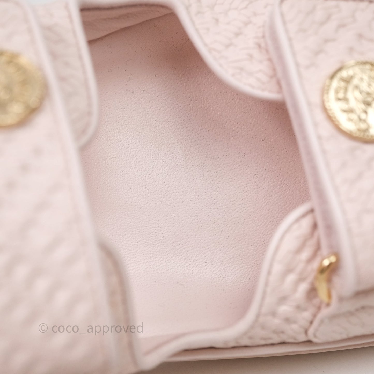 Chanel Dad Sandals Medallion Light Pink Size 39