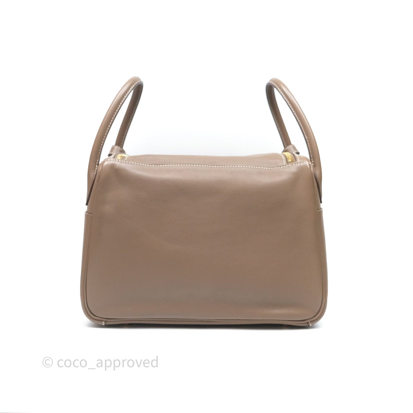 Hermès Lindy 30 Etoupe 18 Swift Gold Hardware