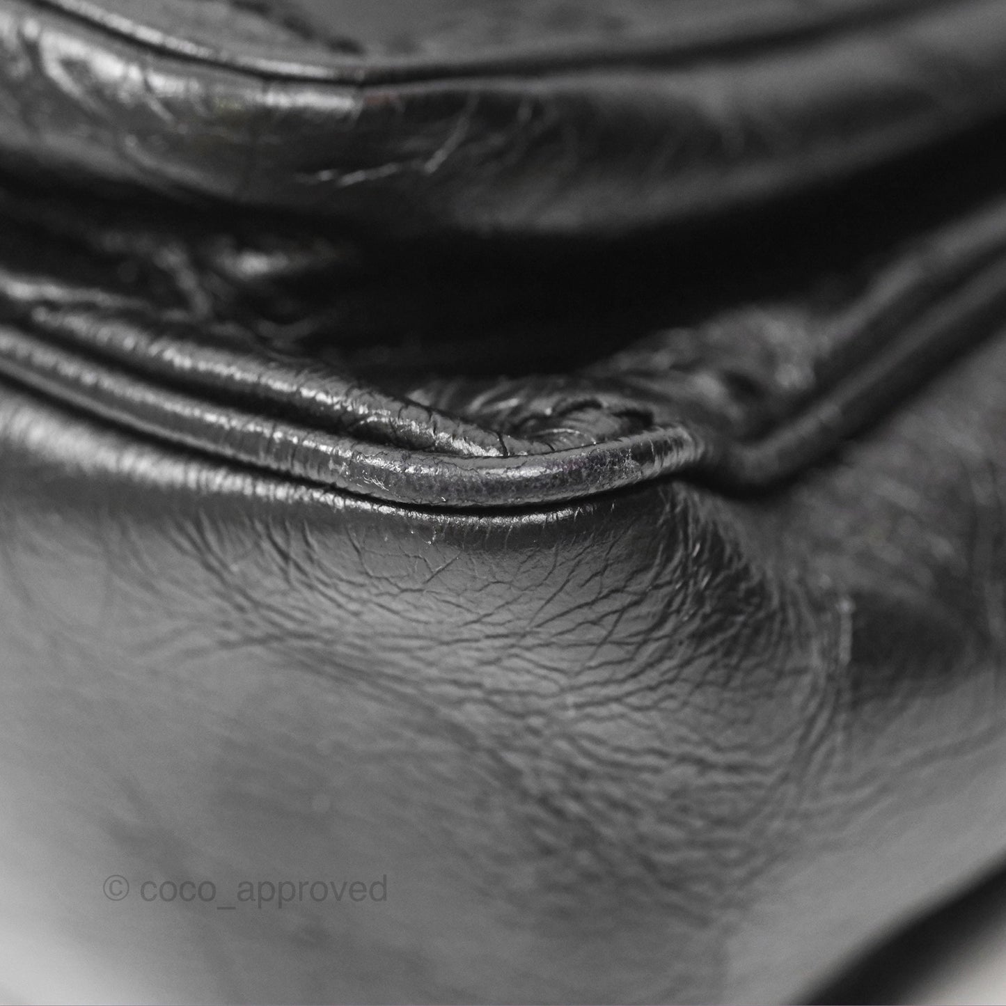 Saint Laurent Medium Niki Chain Bag Crinkled Calfskin So Black