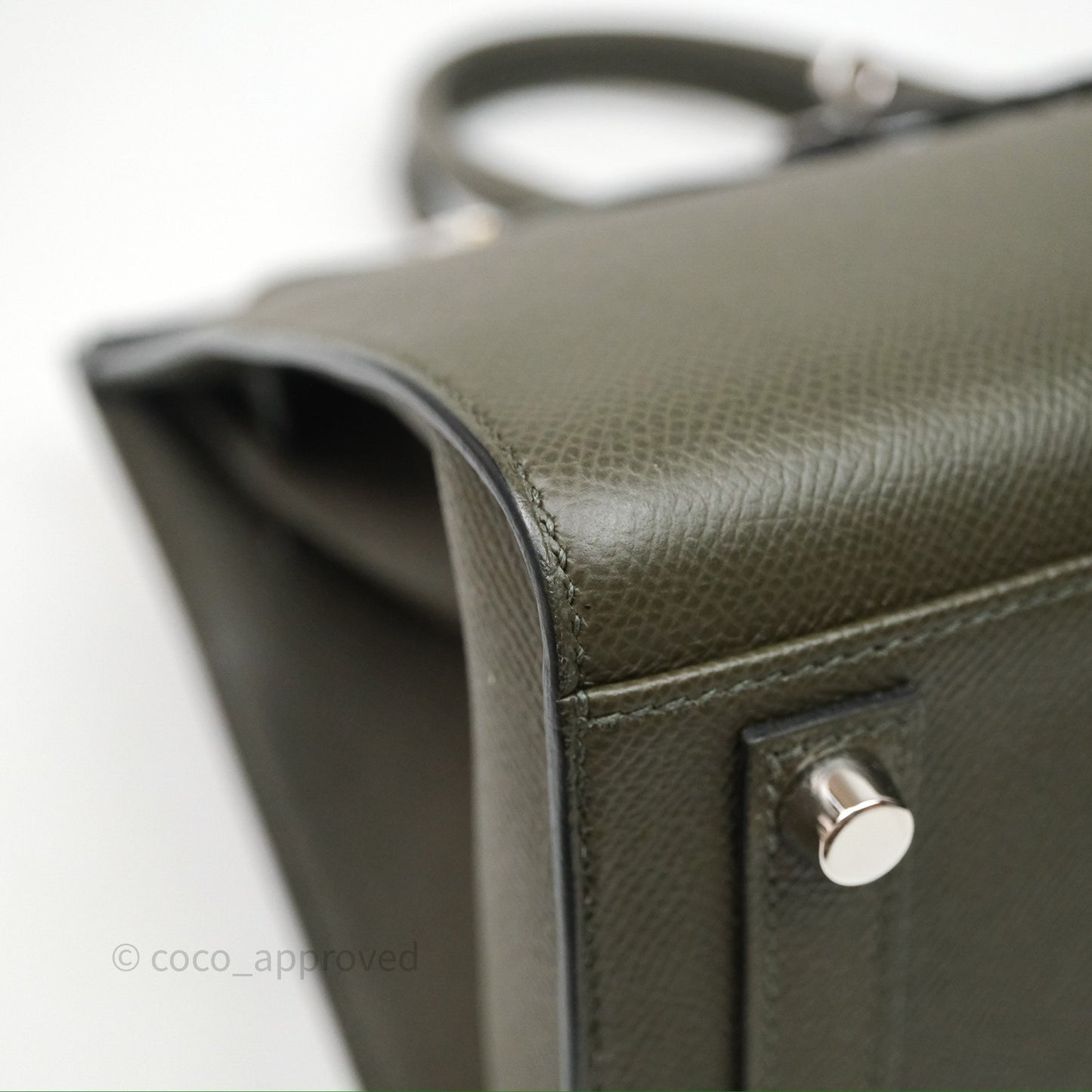 Hermès Birkin 30 Vert de Gris C6 Epsom Sliver Hardware