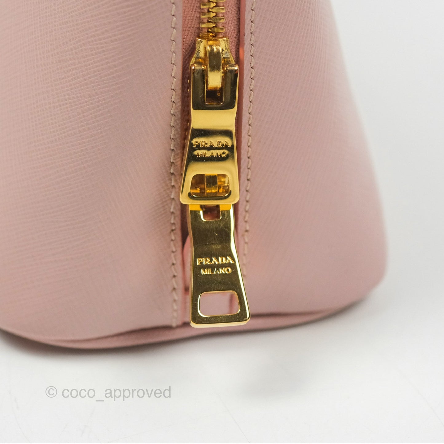 Prada Small Promenade Bag Saffiano Lux Light Pink