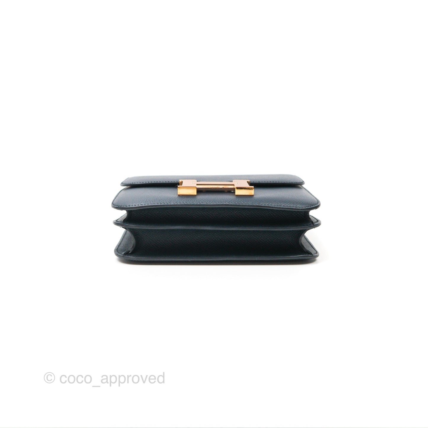 Hermès Constance Mini 18cm Bleu Nuit 2Z Epsom Rose Gold Hardware
