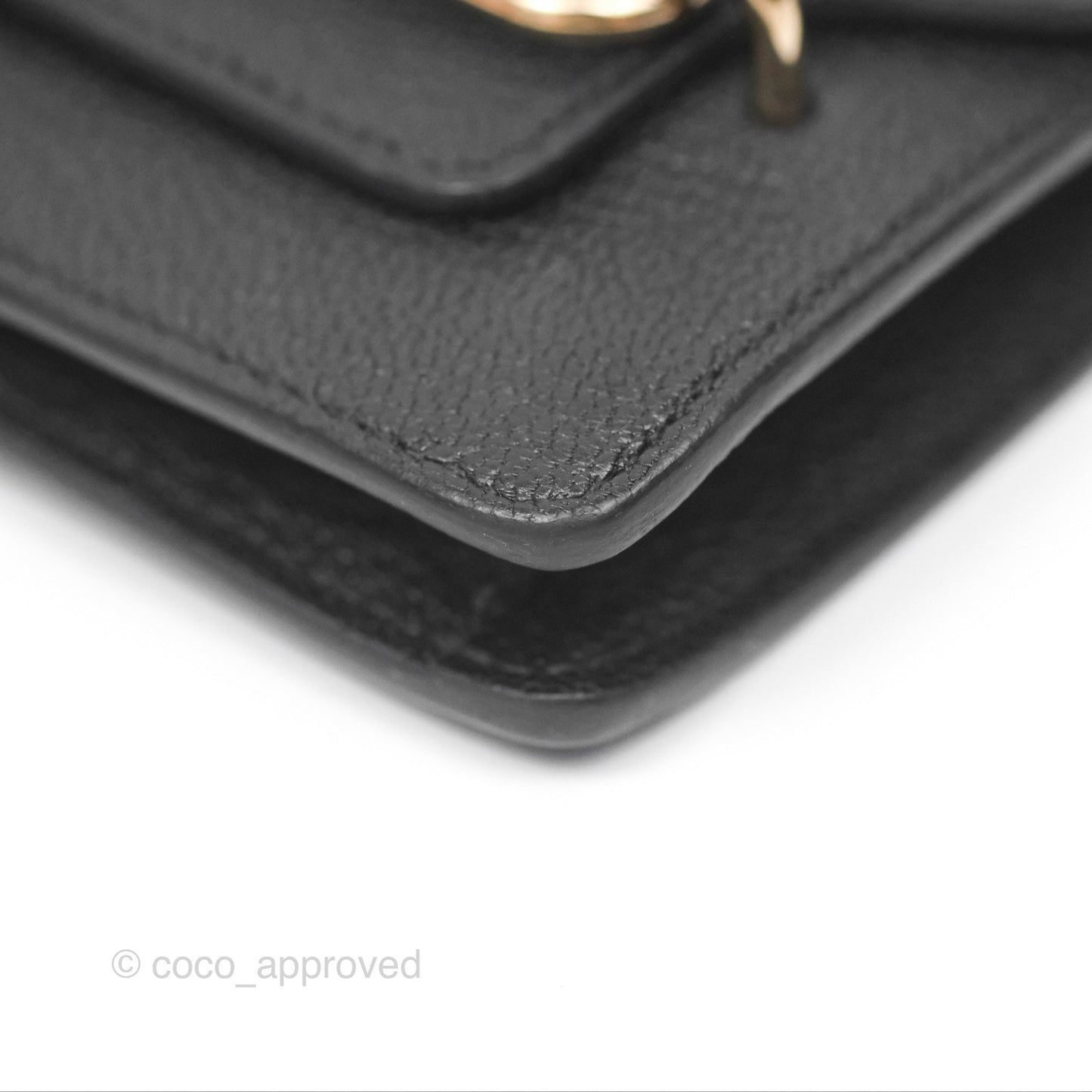 Hermès Roulis Slim Wallet Black Noir 89 Chevre Mysore Gold Hardware