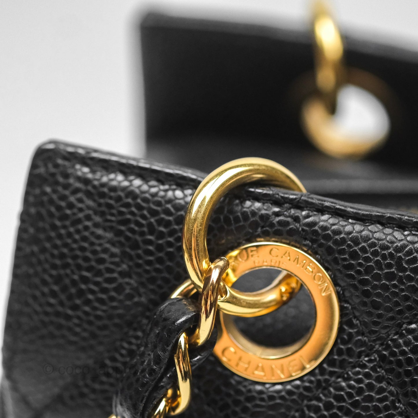 Chanel PTT Petite Timeless Shopping Tote Bag Black Caviar Gold Hardware
