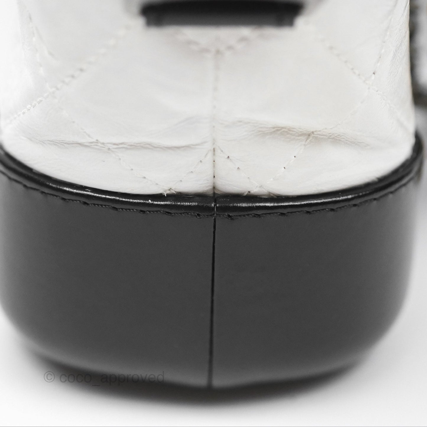 Chanel Small Gabrielle Hobo Quilted Black White Aged Calfskin