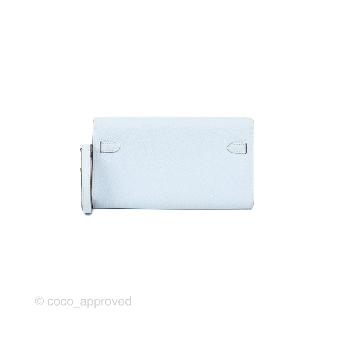 Hermès Kelly To Go Wallet Bleu Brume T0 Epsom Palladium Hardware
