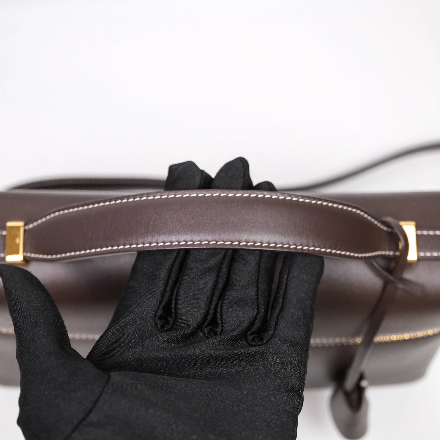 Loro Piana Extra Bag L27 Dark Choco Licorice Smooth Calfskin