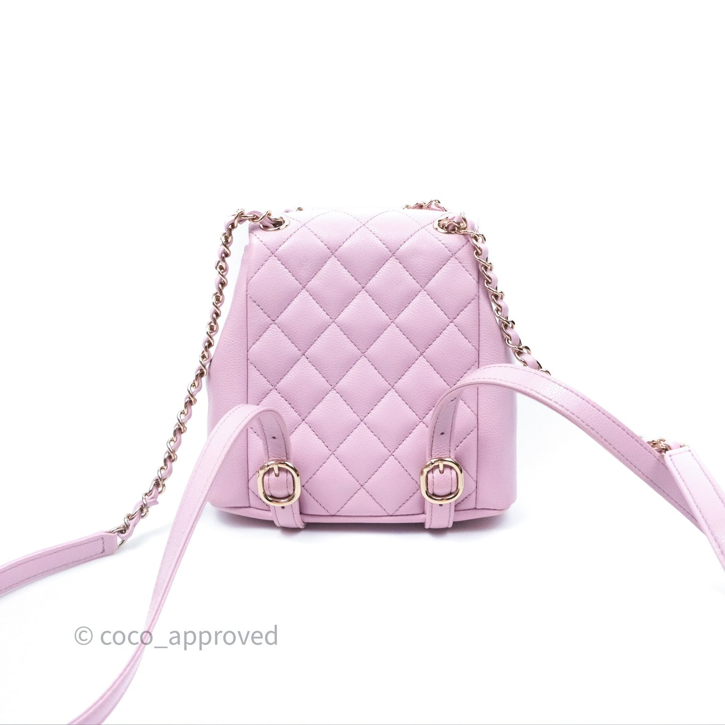 Chanel Mini Duma Backpack Pink Lilac Caviar Gold Hardware