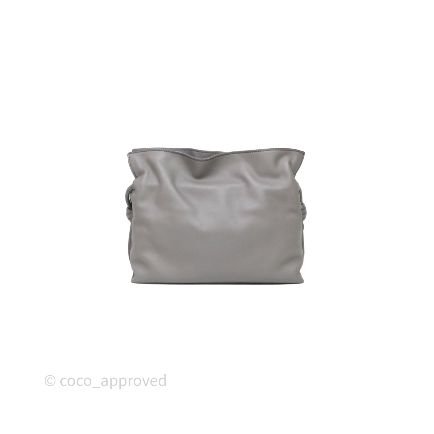 Loewe Mini Flamenco Clutch Nappa Calfskin Grey