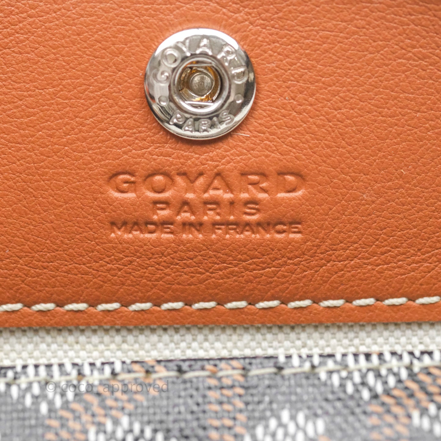Goyard Anjou Mini Bag Goyardine Canvas Black/Tan