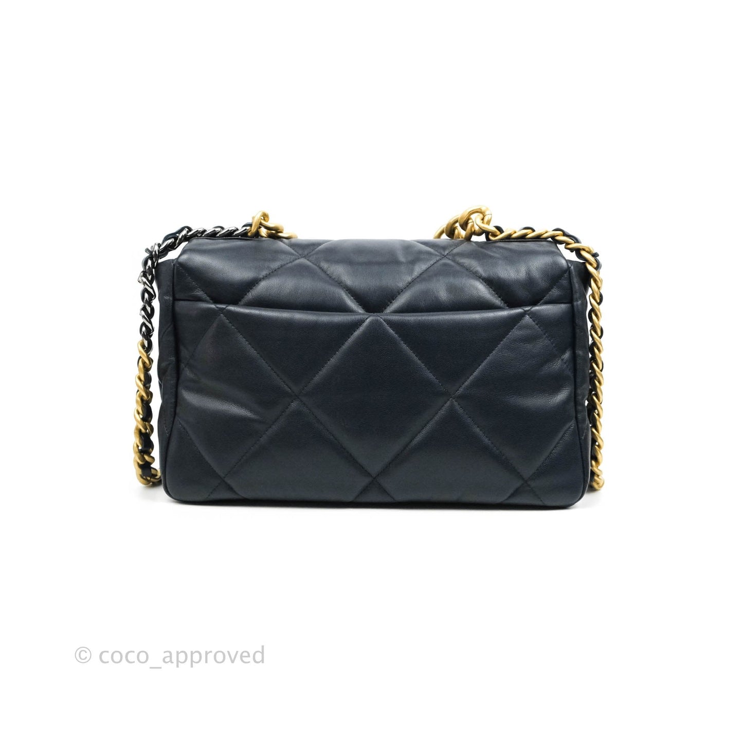 Chanel 19 Medium Navy Goatskin Mixed Hardware 20A