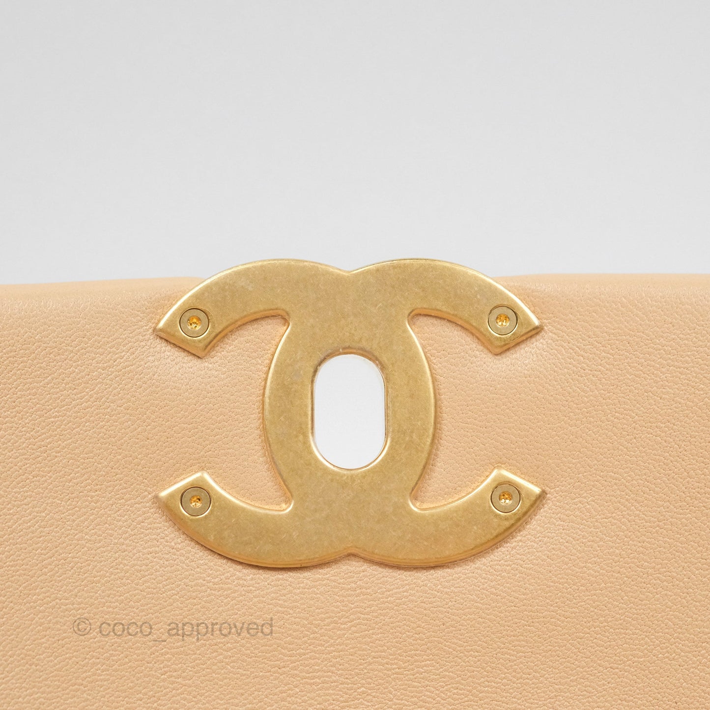 Chanel 19 Small Beige Mixed Hardware