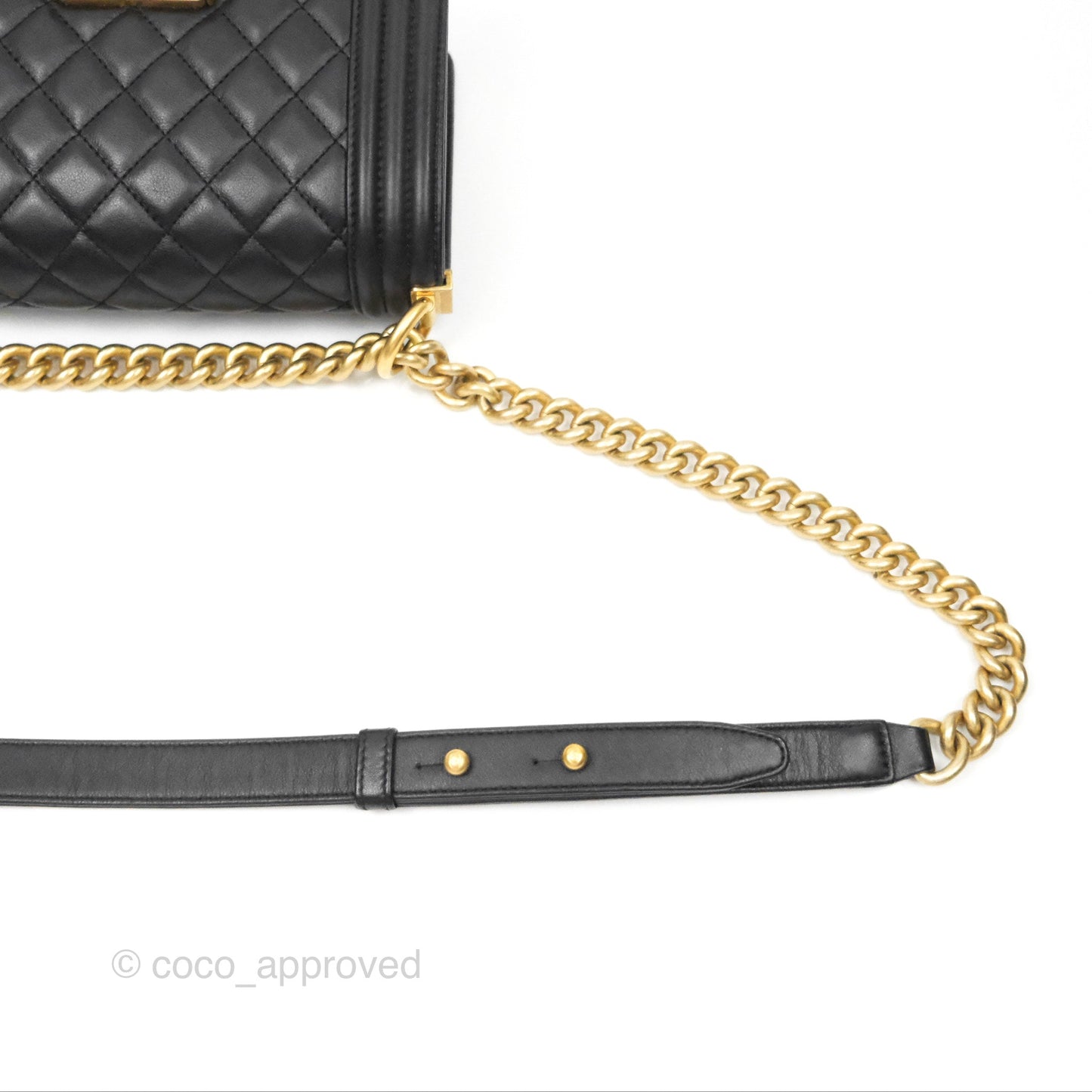 Chanel Small Boy Black Calfskin Gold Hardware