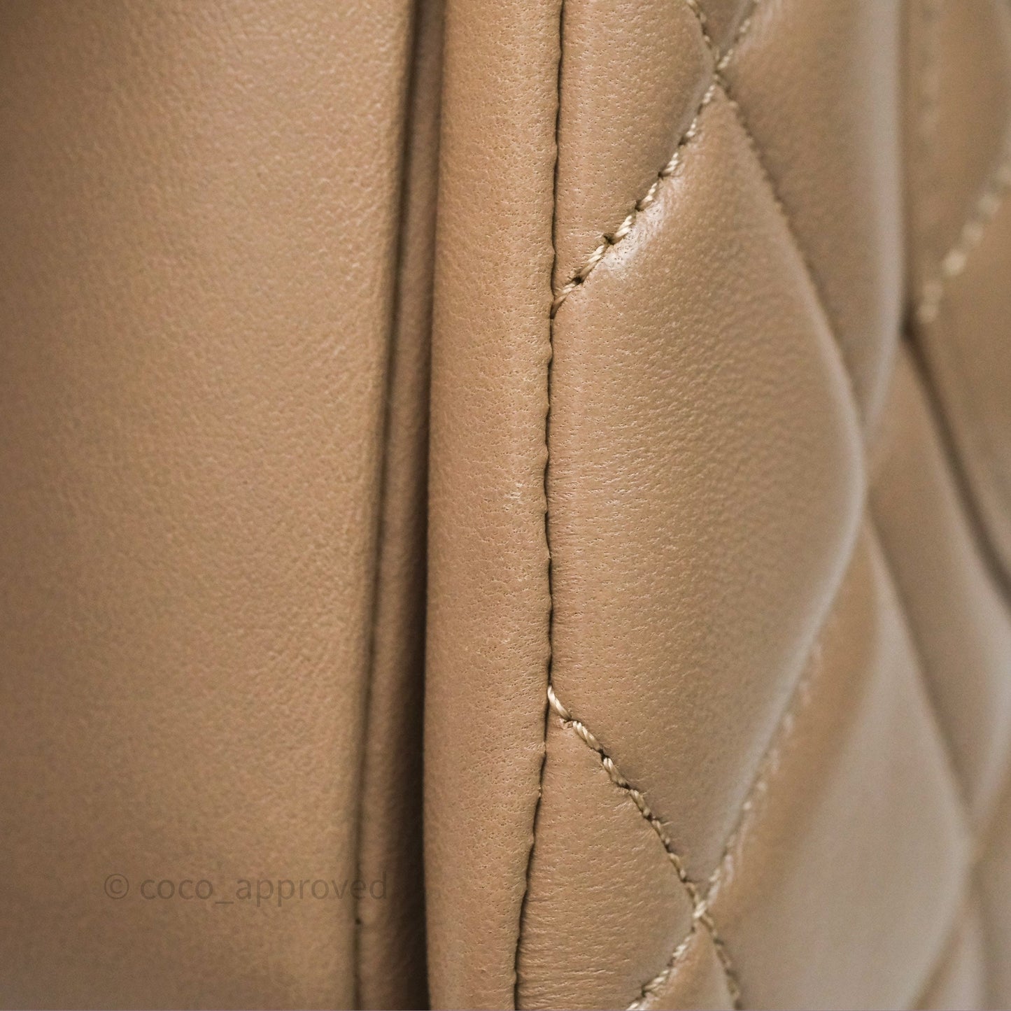 Chanel Small Trendy CC Beige Lambskin Gold Hardware