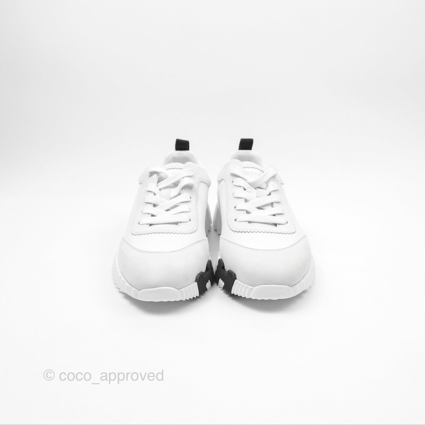 Hermès Femme Bouncing Sneaker Blanc White/Black Size 37.5