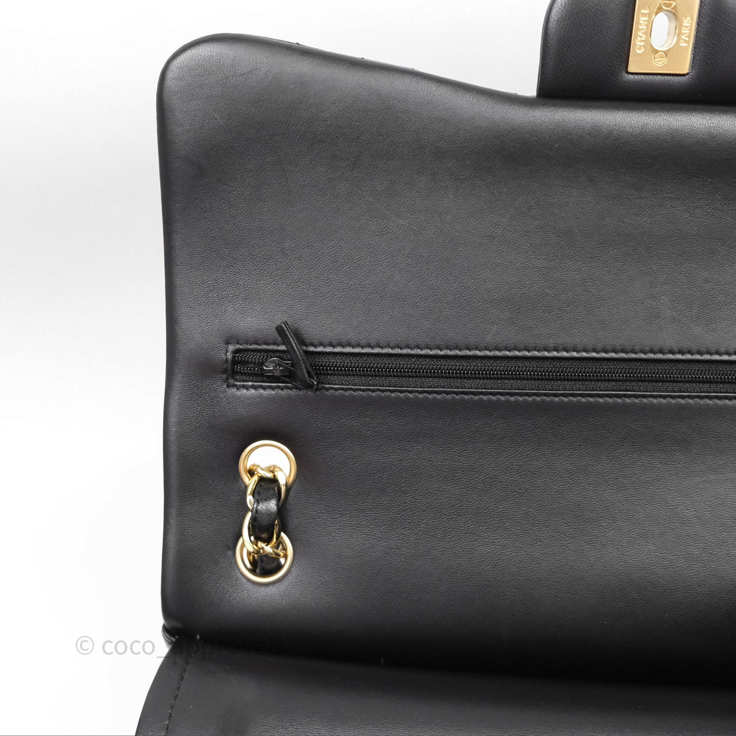 Chanel Jumbo Double Flap Black Lambskin Gold Hardware