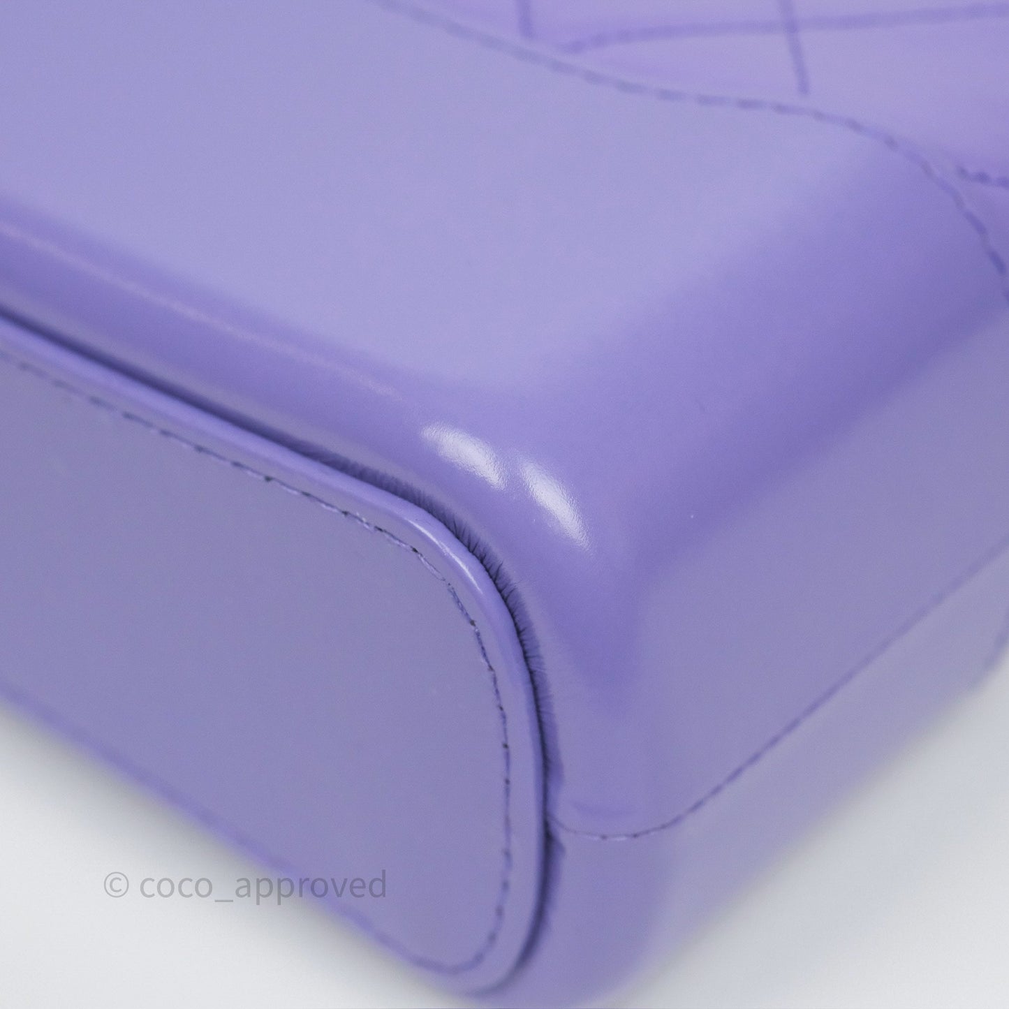 Chanel Quilted Medium Gabrielle Purple Aged Calfskin