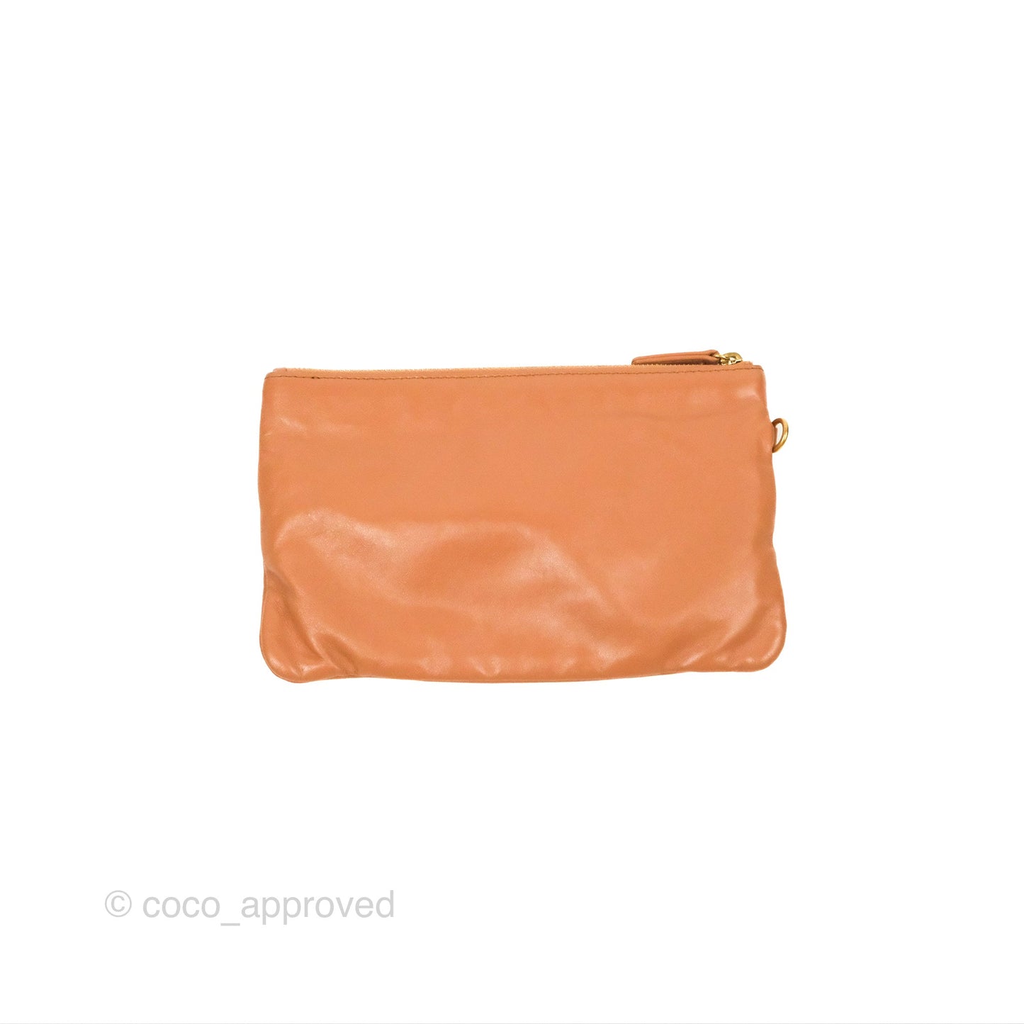 Chanel 22 Small Caramel Beige Shiny Calfskin Aged Gold Hardware