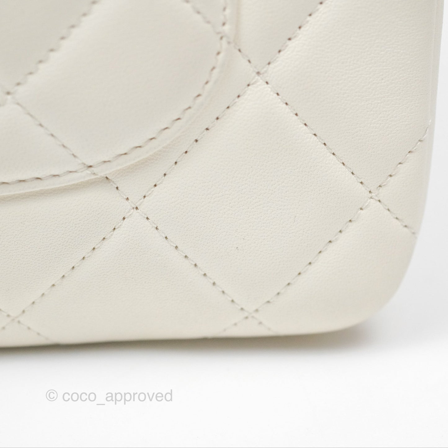 Chanel Trendy CC Small White Lambskin Black Hardware