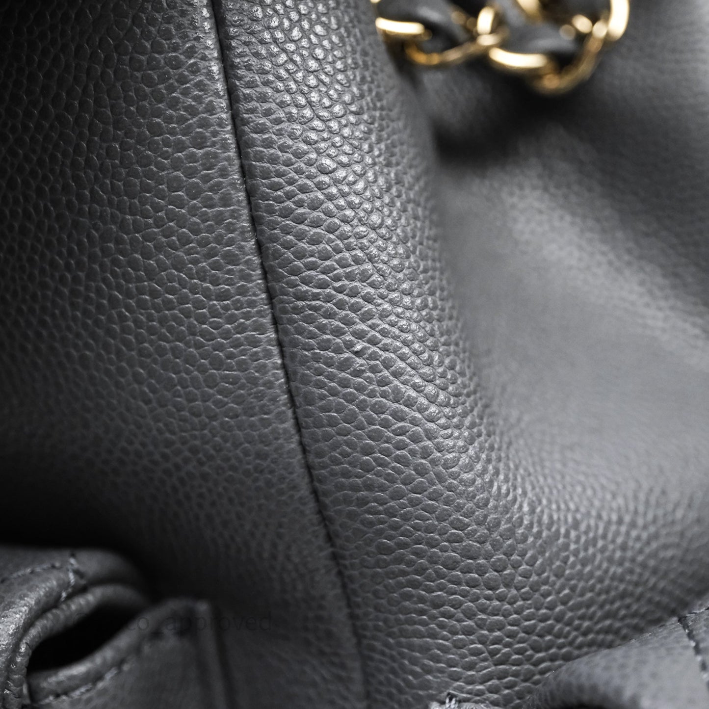 Chanel Small Duma Backpack Dark Grey Caviar Gold Hardware 23K